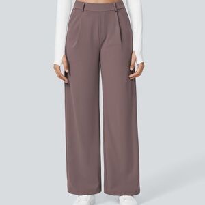 Halara High Waisted Side Pocket Straight Leg Work Pants